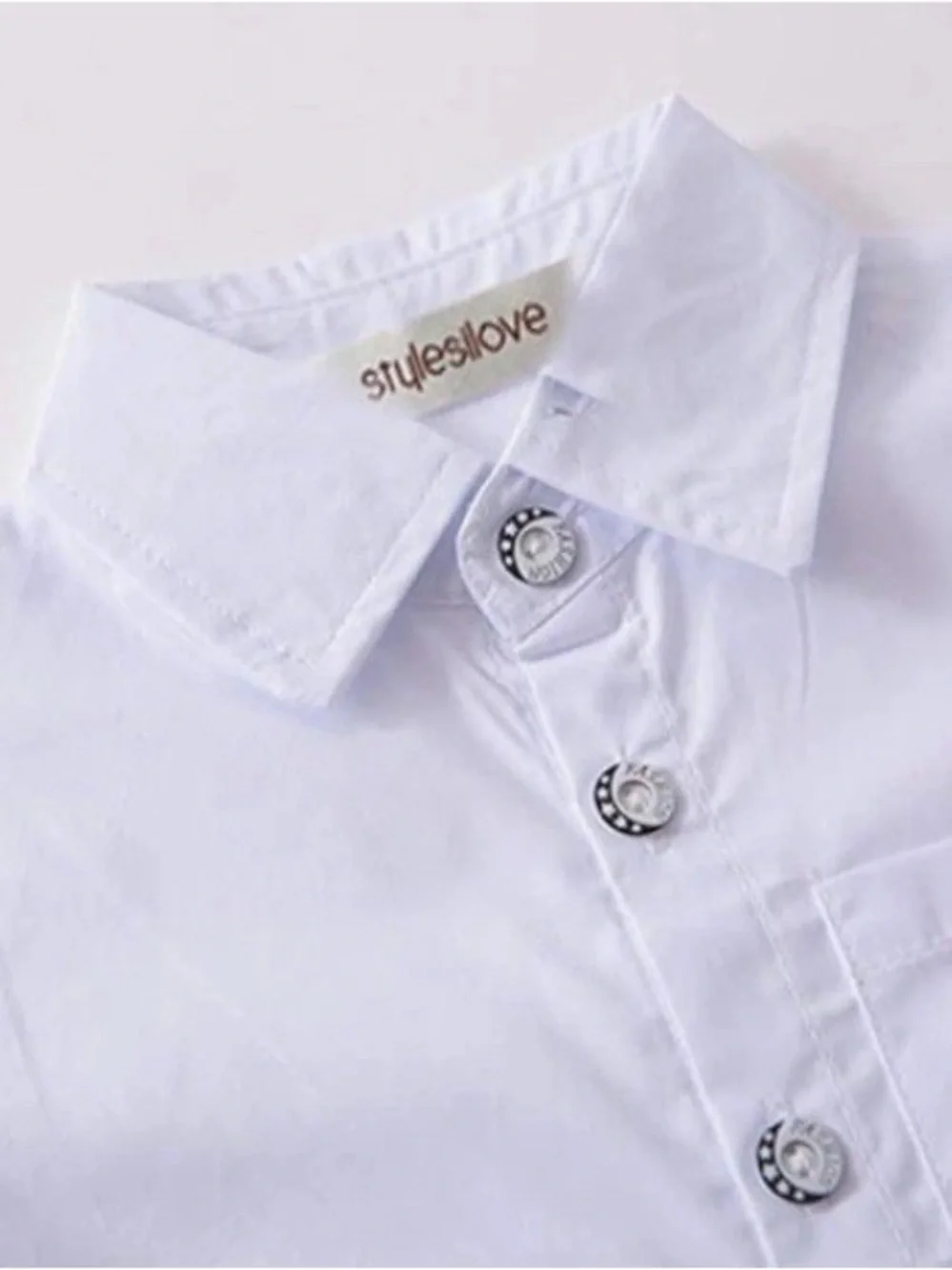 Stylish White Button-Down Shirt for Kids - Classic Look